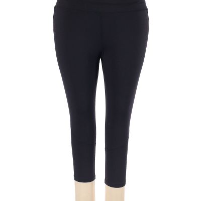 Lands' End Women Black Leggings 2X Plus