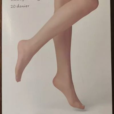 Women's 20D Sheer High-Waisted Control Top Tights - A New Day, Honey Beige, M/L