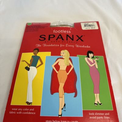 SPANX New Footless Body Shaping Medium Control Pantyhose Size D Nude 1.