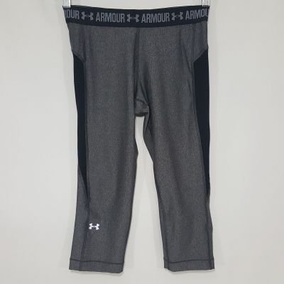 Under Armour XS Capri Workout Yoga Leggings Activewear Gray