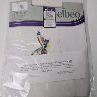 Vintage NEW Elbeo Couture Fashionable Tights Butterfly Art Strumpfhose 38/40