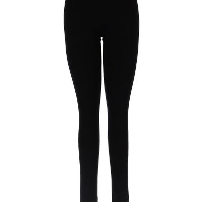 Color Thread Women Black Leggings M