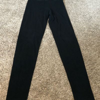 PINK Victoria's Secret Leggings XS Black Solid Casual (F1)