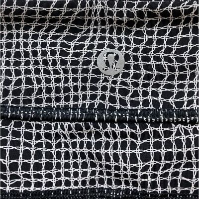 Lululemon Wild & Free Tight Fall Net White / Black Leggings Women's Size 2