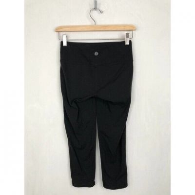 Athleta • Black Chaturanga Crop Yoga Pant SZ XS Style 305922 Side & Back pocket