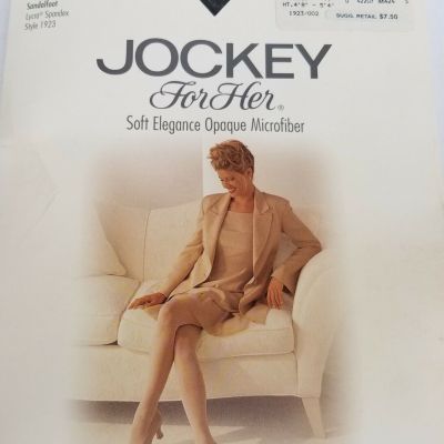 NEW JOCKEY Elegant Opaque Microfiber Sandalfoot Control Top Pantyhose #1923