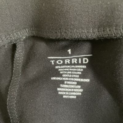 Torrid Black Premium Plus Leggings Size Size 1