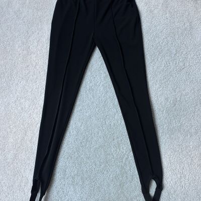 Cinq a  Sept Womens Brook Stirrup Seamed Leggings Size 2 Black