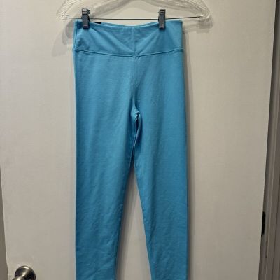 NWT! J Crew XS Everyday Leggings Cropped Style AJ702 Turquoise Cotton Blend