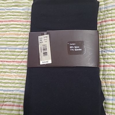 NWT The Limited Women’s Black Opaque Control Top Tights 130-175 Lbs S/M