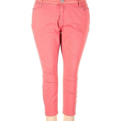 Boutique + Women Pink Jeggings 22 Plus