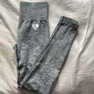 WOMENS BEST Size Medium Gym Workout Leggings Heather Gray, Never Worn