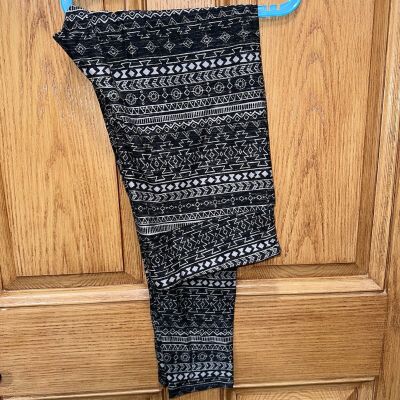 LulaRoe TC2 Leggings Black/Gray - New with Tags