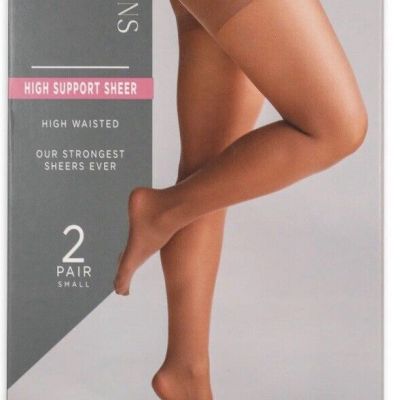 Silk Impressions Pantyhose Light Support Sheer 4 All day 2-Pack LG Coffee Bean