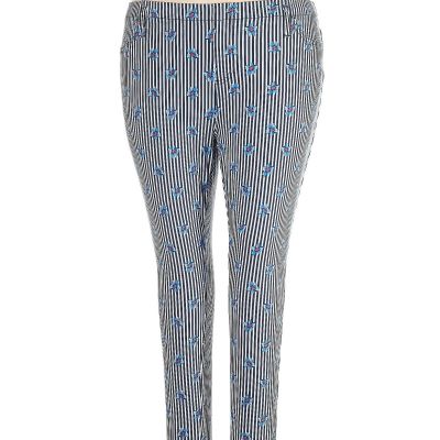 Terra & Sky Women Blue Leggings 2X Plus