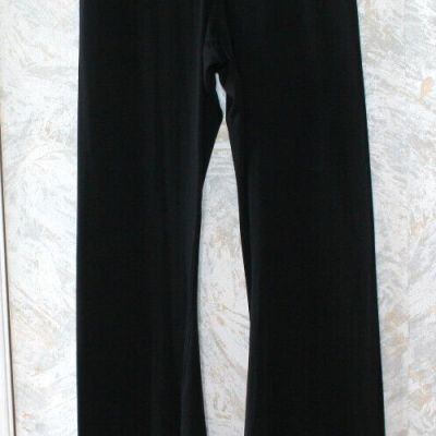 OFFLINE by AERIE Hugger Flare Leggings Pant Large Black solid Gathered waist NEW