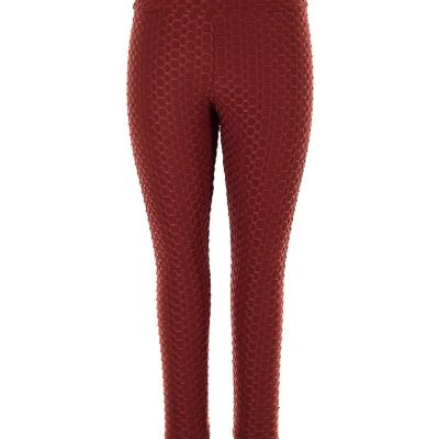 Hot Kiss Women Red Leggings 3X Plus