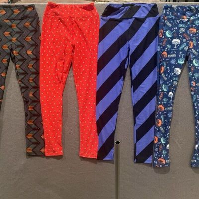 Lot Of 4 LuLaRoe OC One size Leggings Buttery Soft Yoga Workout NWOT