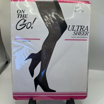 On the Go! Pantyhose Hose Size 1 Color Off Black