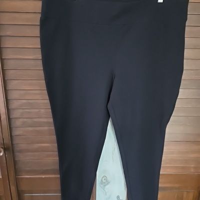 NWT Terra & Sky Women’s High-rise Black Leggings Plus Size 2x 20W-22W