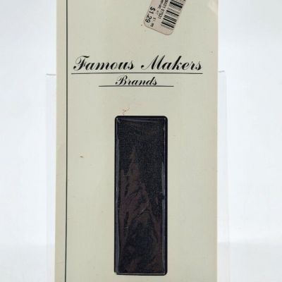 2 Pair Pack Famous Makers Brands Day Sheer Knee Highs Nylon Black Fits 8.5-11