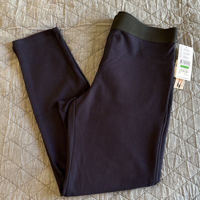 NWT Karen Kane Lifestyle Twill Leggings Size Large Navy L83507