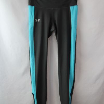 Under Armour Women's Gray/Blue Striped Ankle Legging SZ L