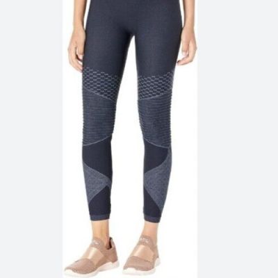 New Women’s Spanx Seamless Moto Leggings Sz Small Indigo Sky Blue 50200R Reg $88