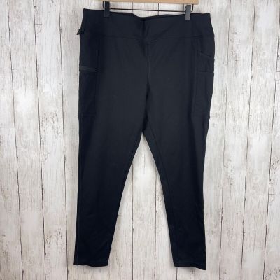 Carhartt Leggings Women XL 16 18 Black Utility Work Fitted Pants Pockets Durable