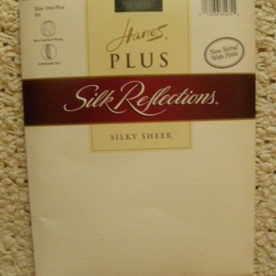 Hanes Plus Silk Reflection Silky Sheer Size One Plus