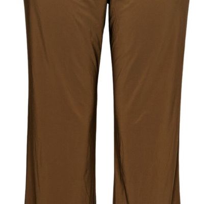 Attitudes by Renee Como Jersey Wide Leg Pants Women's Leggings Sz S Brown