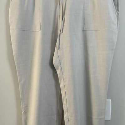 NWT Nine West Plus Size Women's  Tie-Waist Mid-Rise Jogger Khaki Size XXL