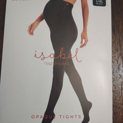 New Isabel Maternity Opaque Maternity Tights - Women's Black L/XL