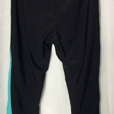 Leggings Black & Green Woman’s Capri With Underwear & Shield Medium ? See Pics