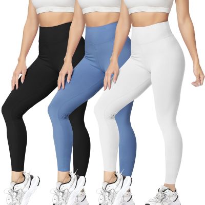 High Waisted Leggings for Women Stretch Tummy Control Workout Running Yoga Pa...