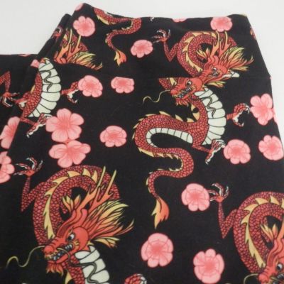 Charlie's Project Very Rare DRAGON Womens OS(4-14) Leggings Style as LuLaRoe NEW