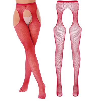 US Women Glossy Oil Silk Pants Hollow Out Pantyhose Training Fitness Yoga Tights