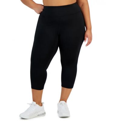 ID Ideology Plus Size 7/8 Leggings, Black, 3X