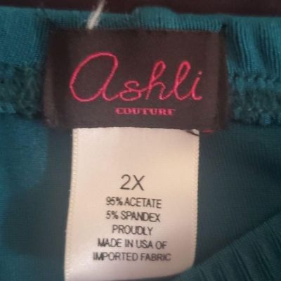 ASHLI Couture Teal Pants Size 2x