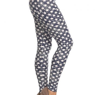 Arcadian Style Star Printed Leggings by Eevee One Size Regular Fits Sizes 0-10