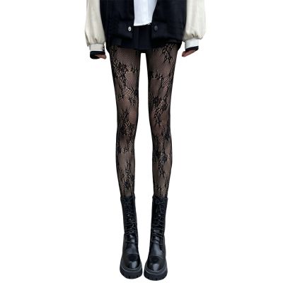 Women Hollow Bottoming Stockings Lace Japanese Style Fishnet Pantyhose