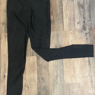 Hurley UPF 50+ Womens Size XS Design Black Workout Leggings Mesh Calves