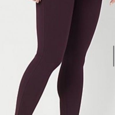 $128 SPANX PONTE PERFECT ANKLE Slit Hem Leggings Pants-20262R-Brandywine-Size 3X