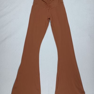 Aerie X OFFLINE Real Me Flare Legging Womens  Sz M Medium Orange High Rise Yoga