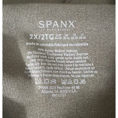 Spanx Look At Me Now High Rise Seamless Zip Hem Leggings Green Plus Size 2X