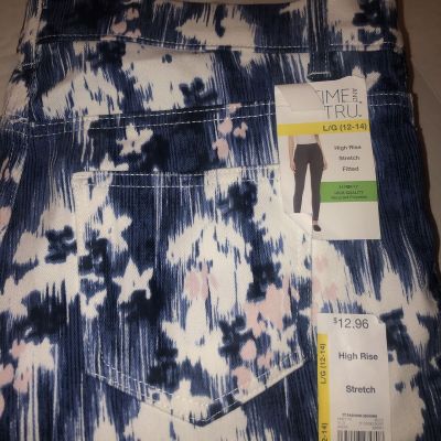Time And Try Fashion Jegging multi color / blue - size large