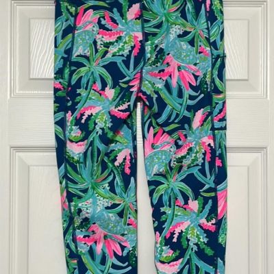 Lilly Pulitzer Womens Luxletic (M) Crop Weekender Sweet Escape High Rise NWOT