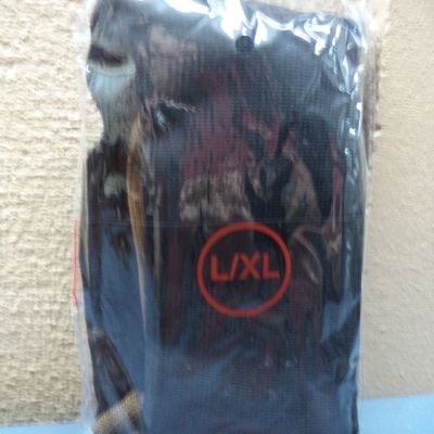 Stockings Black & Brown L/XL 20” Long NIP