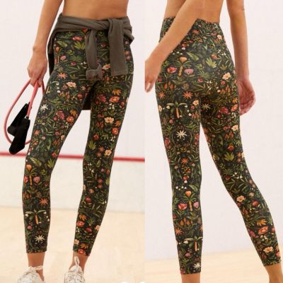 Farm Rio Botanical High Rise Ankle Length Leggings Women's Size Medium Floral