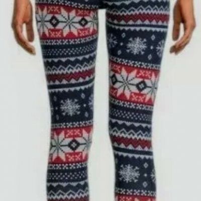 No Boundaries NOBO Juniors Christmas Fairisle Blue Leggings NWT Size 3XL (21)